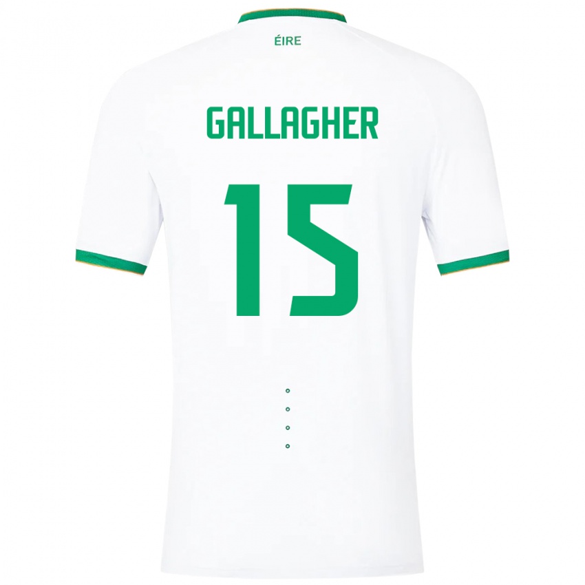 Dámské Irsko Oisín Gallagher #15 Bílý Daleko Hráčské Dresy 24-26 Dres
