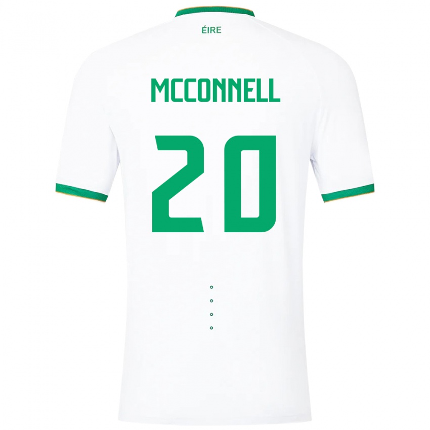 Dámské Irsko Glenn Mcconnell #20 Bílý Daleko Hráčské Dresy 24-26 Dres