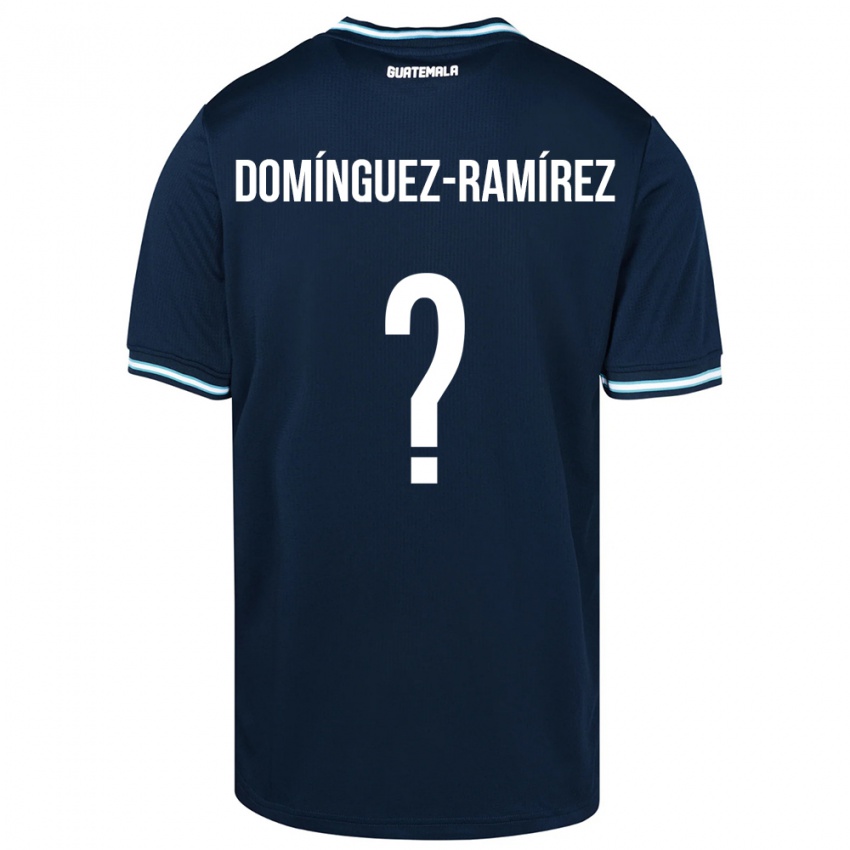 Dámské Guatemala Marco Domínguez-Ramírez #0 Modrý Daleko Hráčské Dresy 24-26 Dres