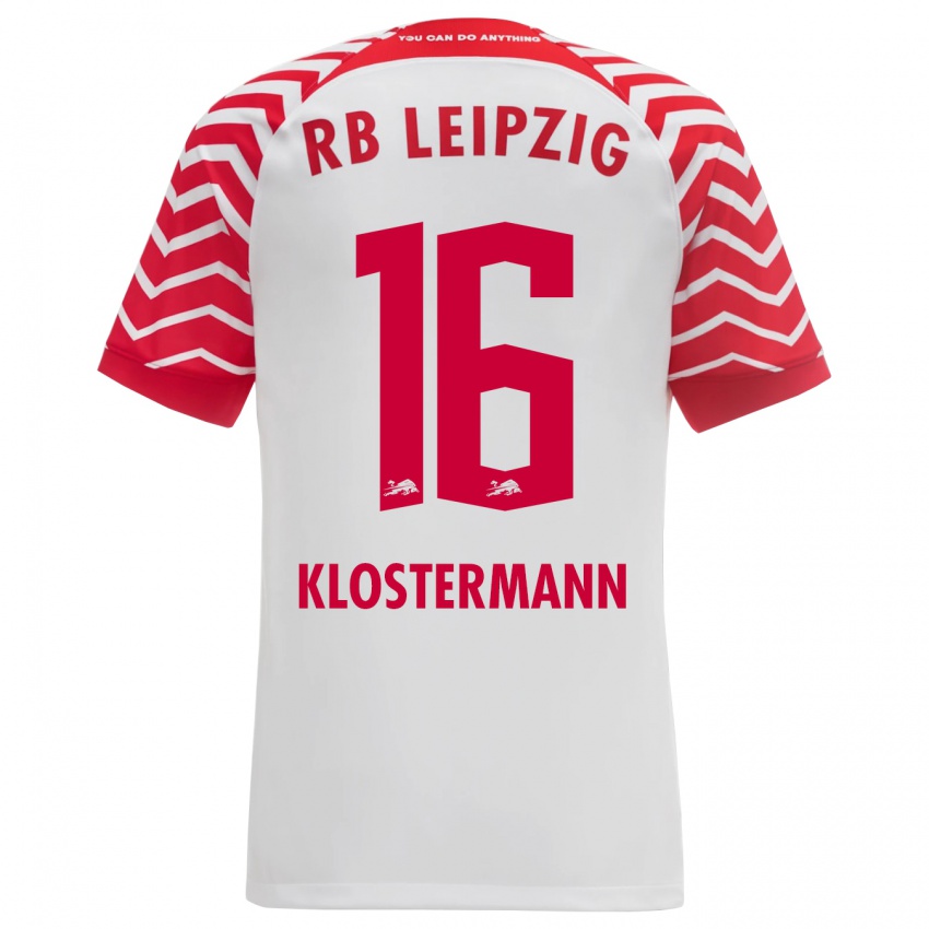 Dětské Lukas Klostermann #16 Bílý Domů Hráčské Dresy 2023/24 Dres