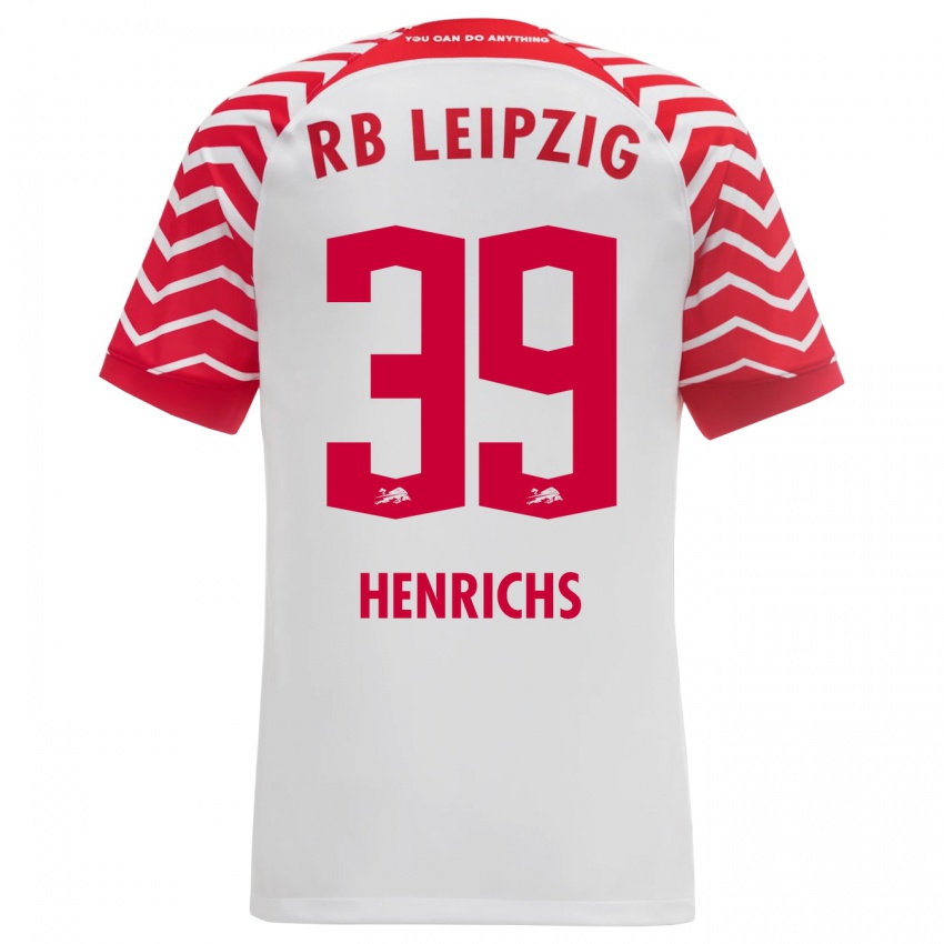 Dětské Benjamin Henrichs #39 Bílý Domů Hráčské Dresy 2023/24 Dres