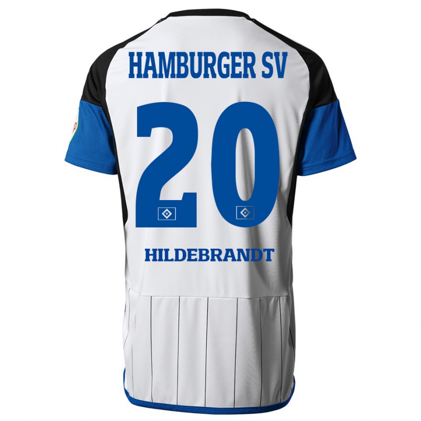 Dětské Tjark Hildebrandt #20 Bílý Domů Hráčské Dresy 2023/24 Dres