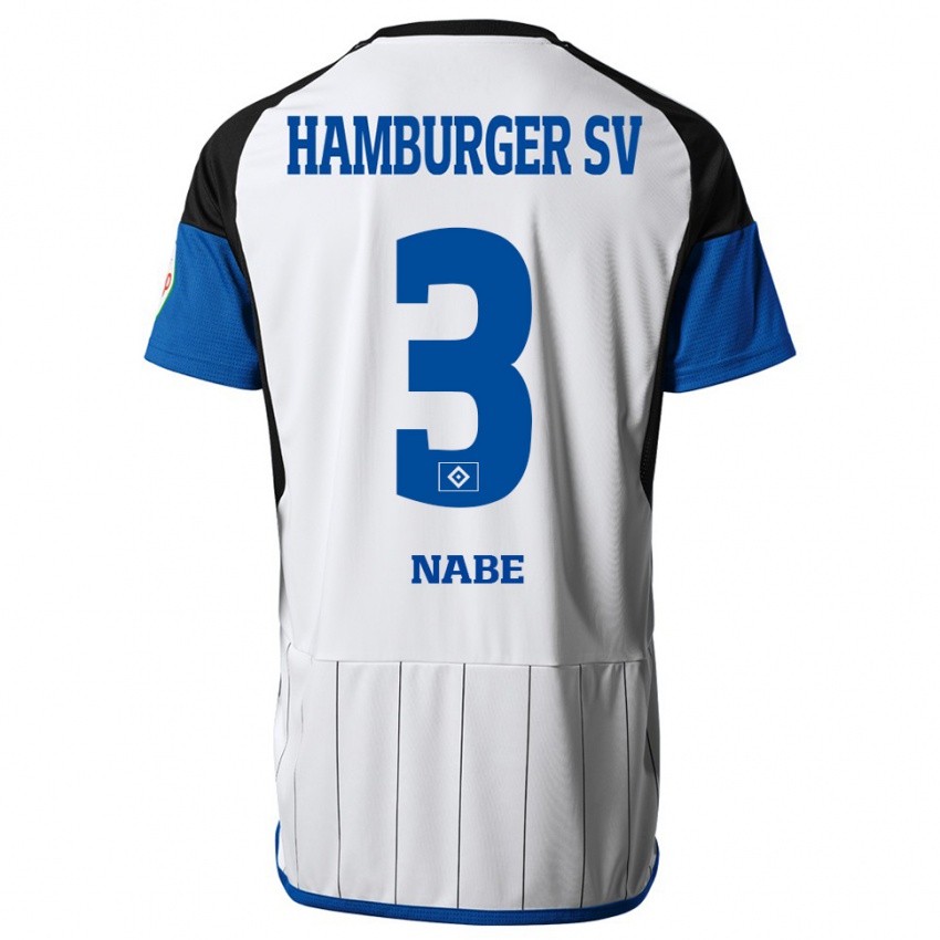 Dětské Jamal Nabe #3 Bílý Domů Hráčské Dresy 2023/24 Dres