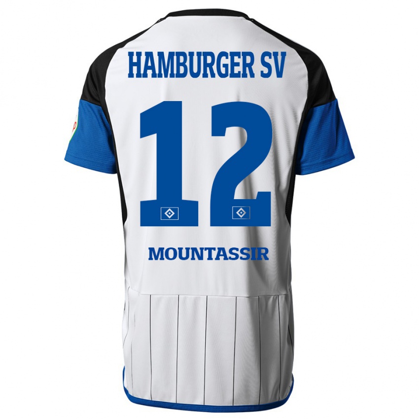 Dětské Youssef Mountassir #12 Bílý Domů Hráčské Dresy 2023/24 Dres