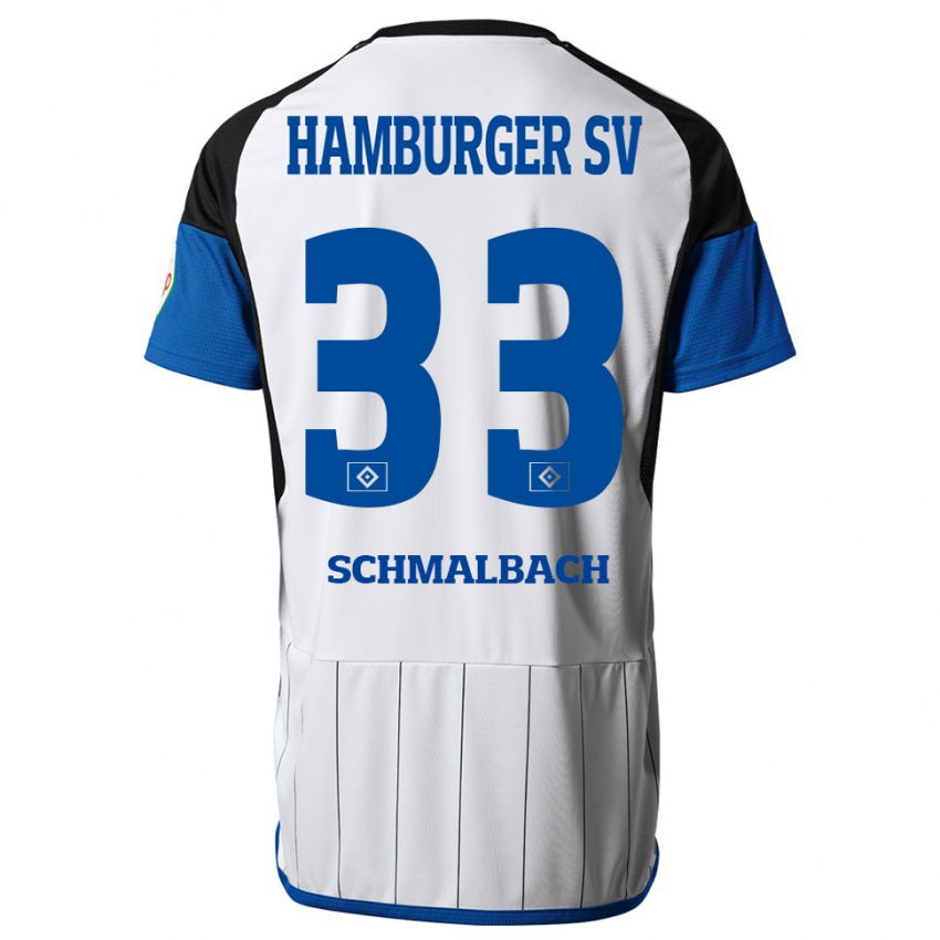 Dětské Sebastian Schmalbach #33 Bílý Domů Hráčské Dresy 2023/24 Dres