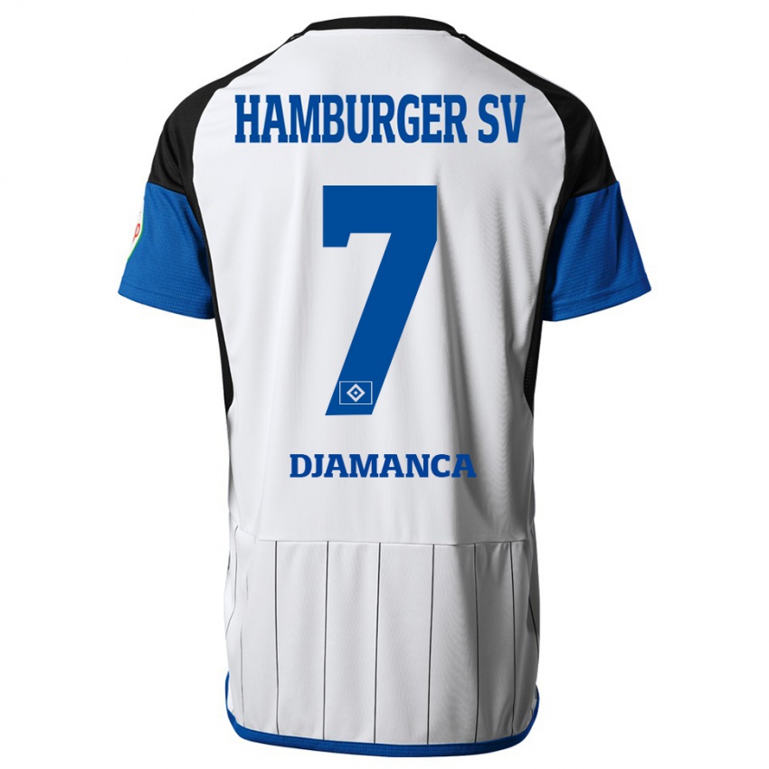 Dětské Ismaila Djamanca #7 Bílý Domů Hráčské Dresy 2023/24 Dres