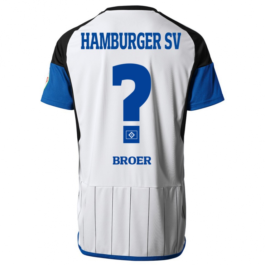 Dětské Yannick Tim Bröer #0 Bílý Domů Hráčské Dresy 2023/24 Dres