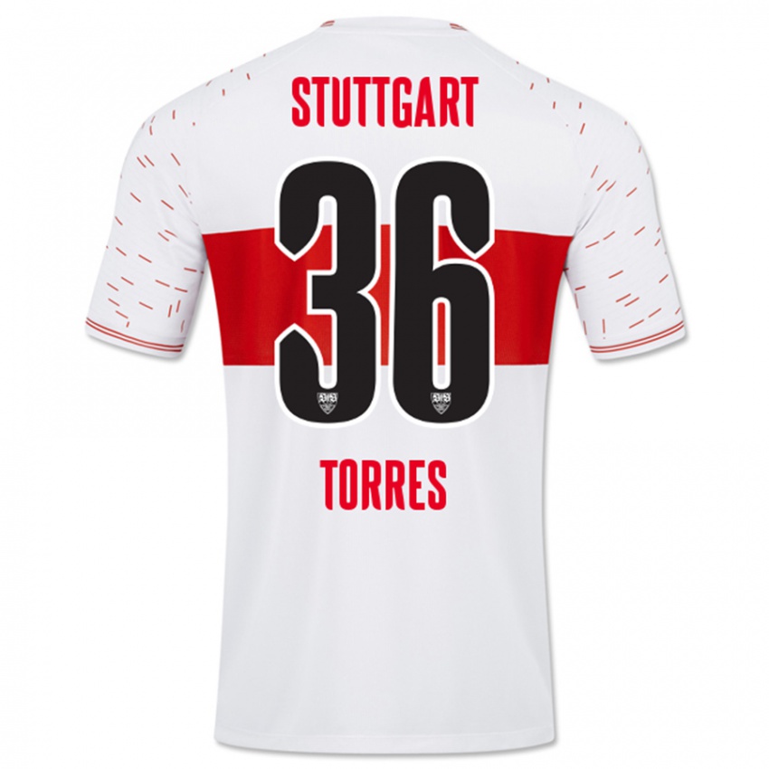 Dětské Yohann Torres #36 Bílý Domů Hráčské Dresy 2023/24 Dres