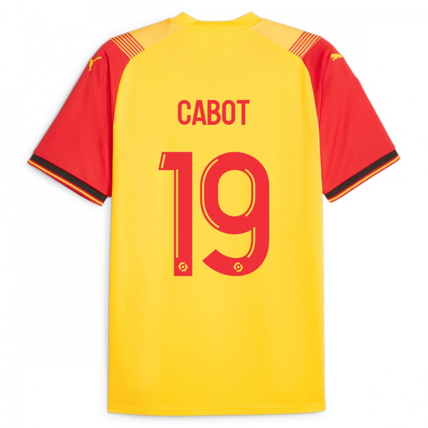 Dětské Jimmy Cabot #19 Žlutá Domů Hráčské Dresy 2023/24 Dres