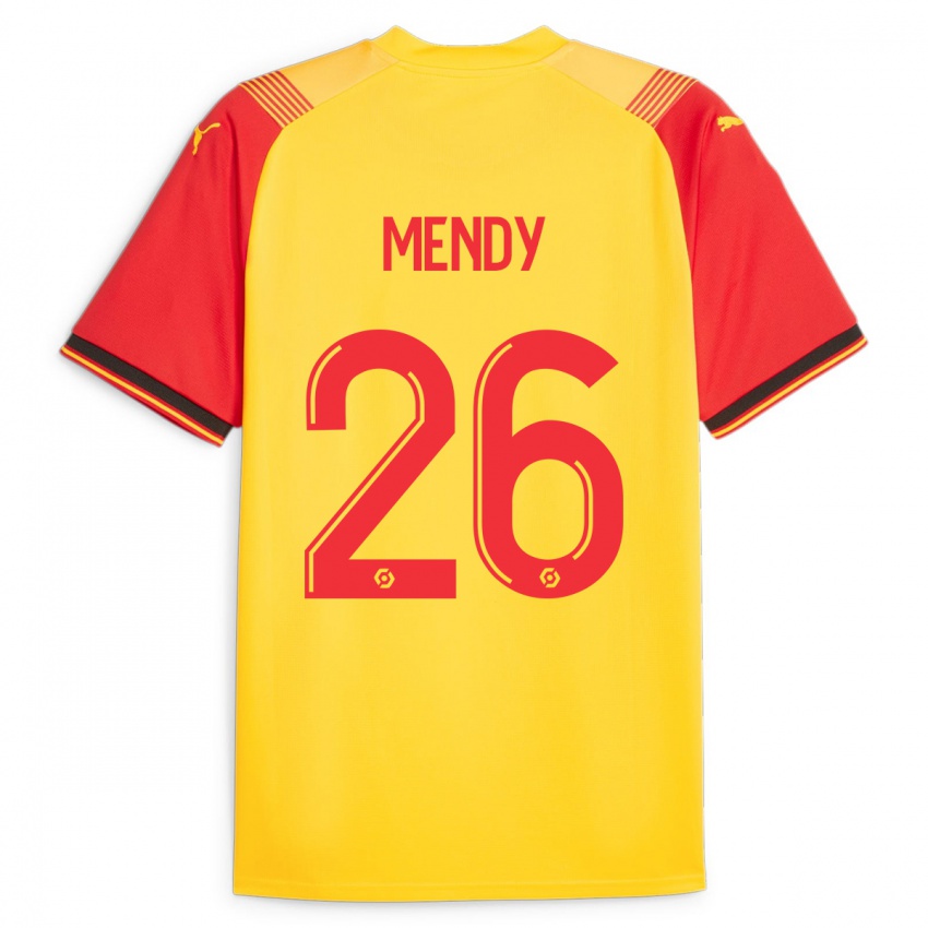 Dětské Nampalys Mendy #26 Žlutá Domů Hráčské Dresy 2023/24 Dres