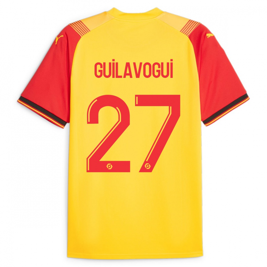 Dětské Morgan Guilavogui #27 Žlutá Domů Hráčské Dresy 2023/24 Dres