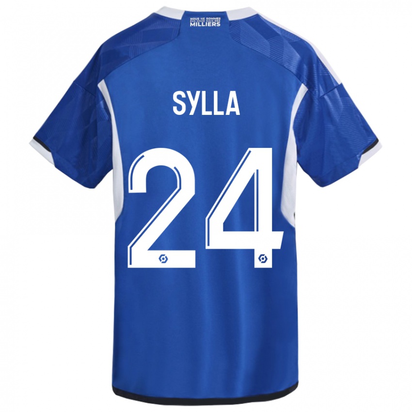 Dětské Abakar Sylla #24 Modrý Domů Hráčské Dresy 2023/24 Dres