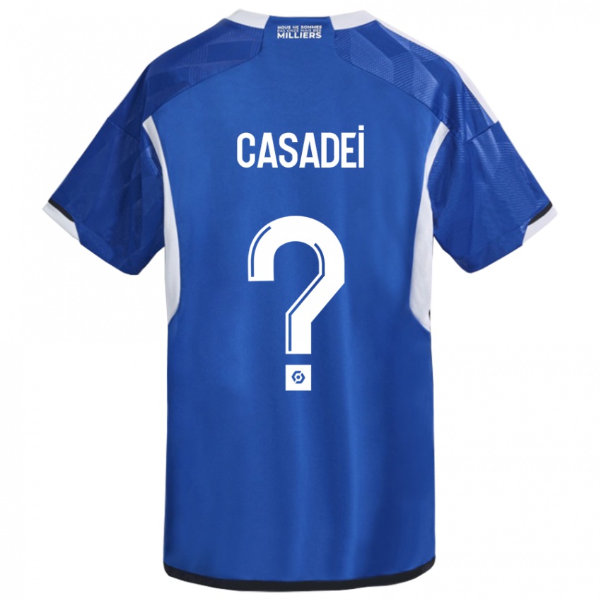 Dětské Alexis Casadei #0 Modrý Domů Hráčské Dresy 2023/24 Dres