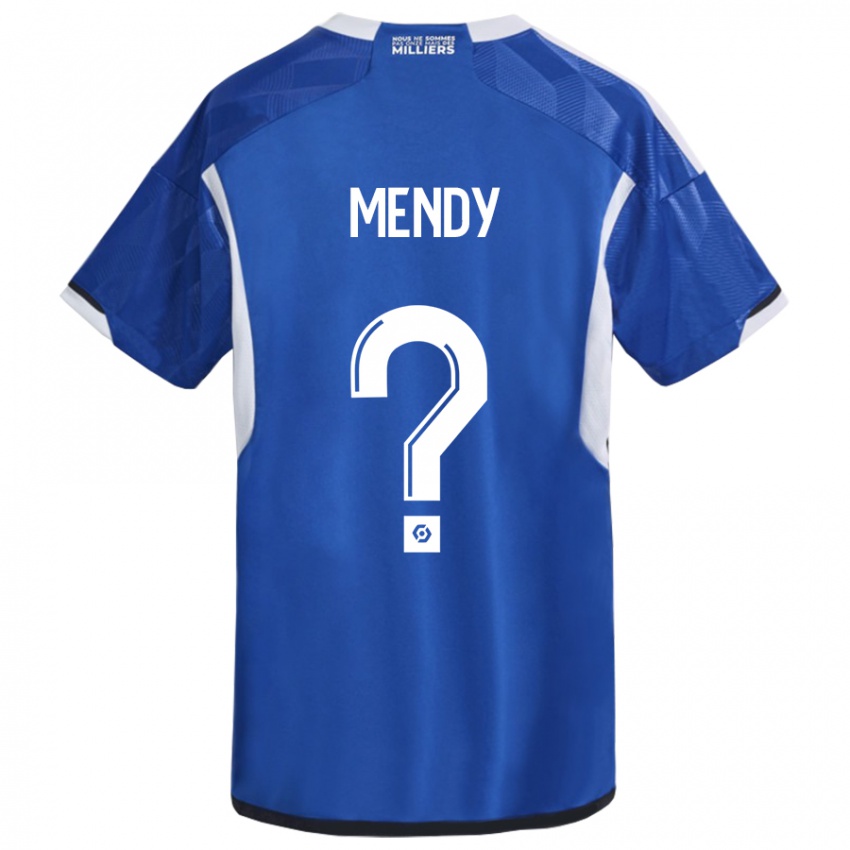 Dětské François Mendy #0 Modrý Domů Hráčské Dresy 2023/24 Dres