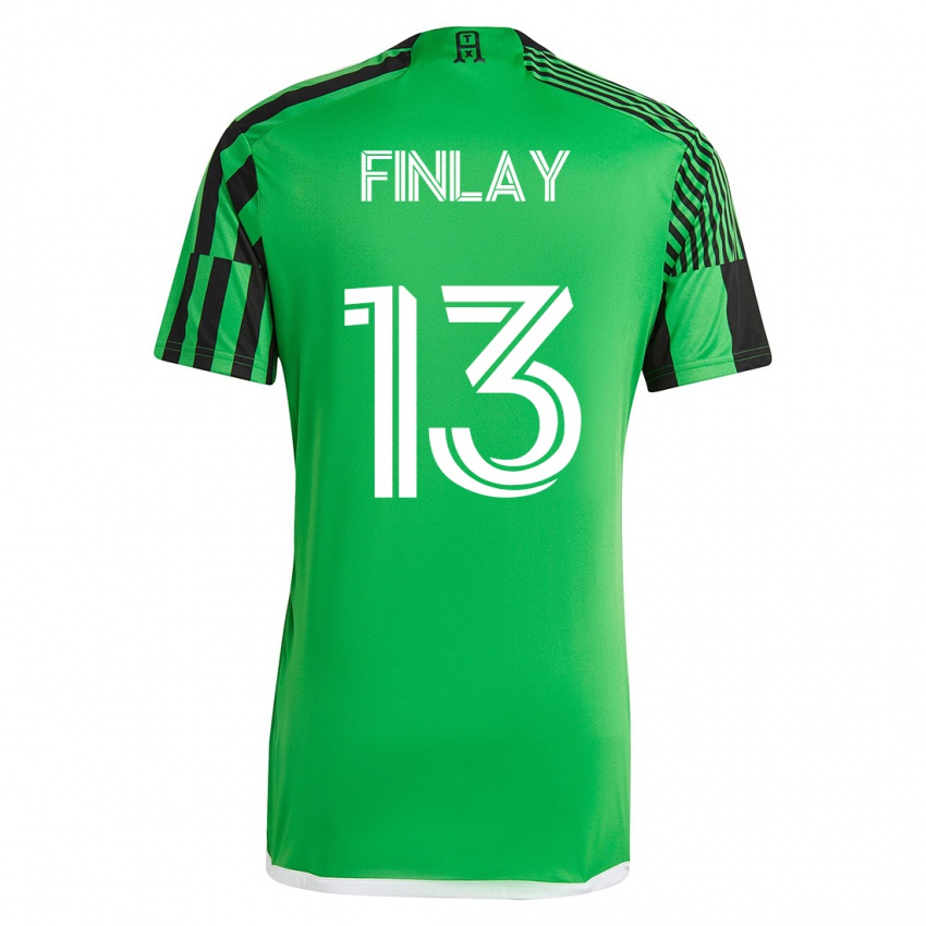 Dětské Ethan Finlay #13 Zelená Černá Domů Hráčské Dresy 2023/24 Dres