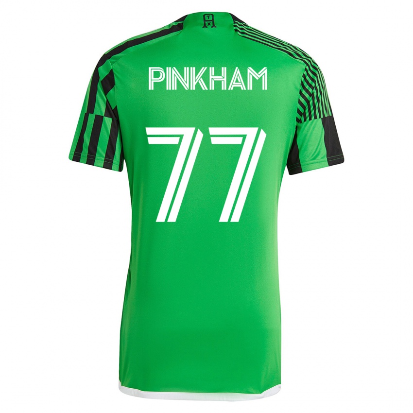 Dětské Chris Pinkham #77 Zelená Černá Domů Hráčské Dresy 2023/24 Dres