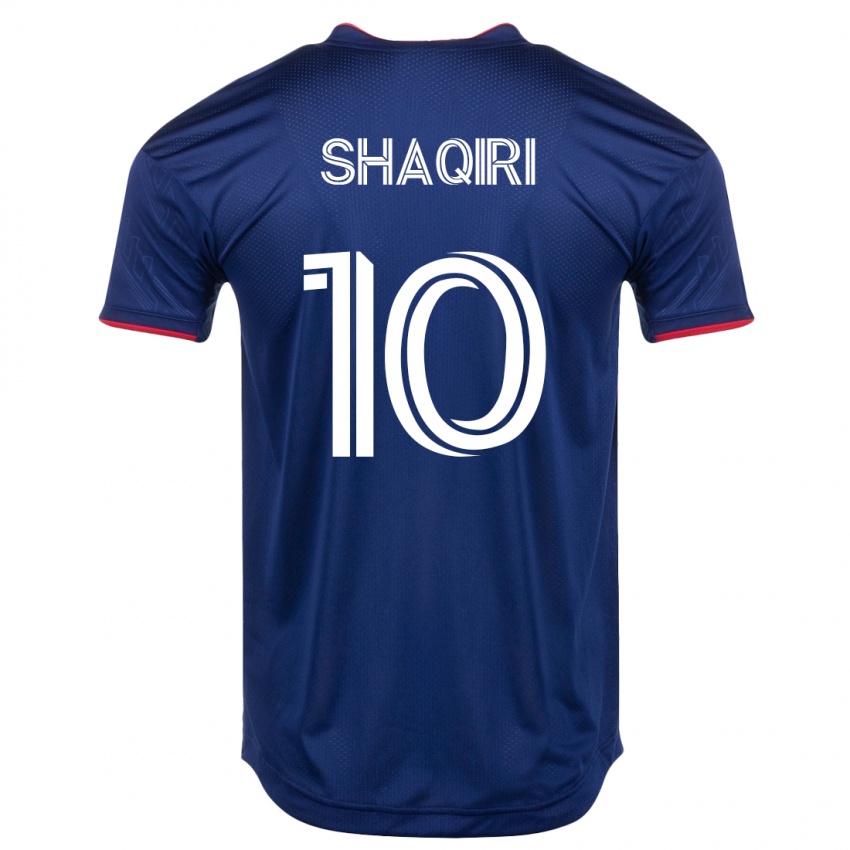 Dětské Xherdan Shaqiri #10 Námořnictvo Domů Hráčské Dresy 2023/24 Dres