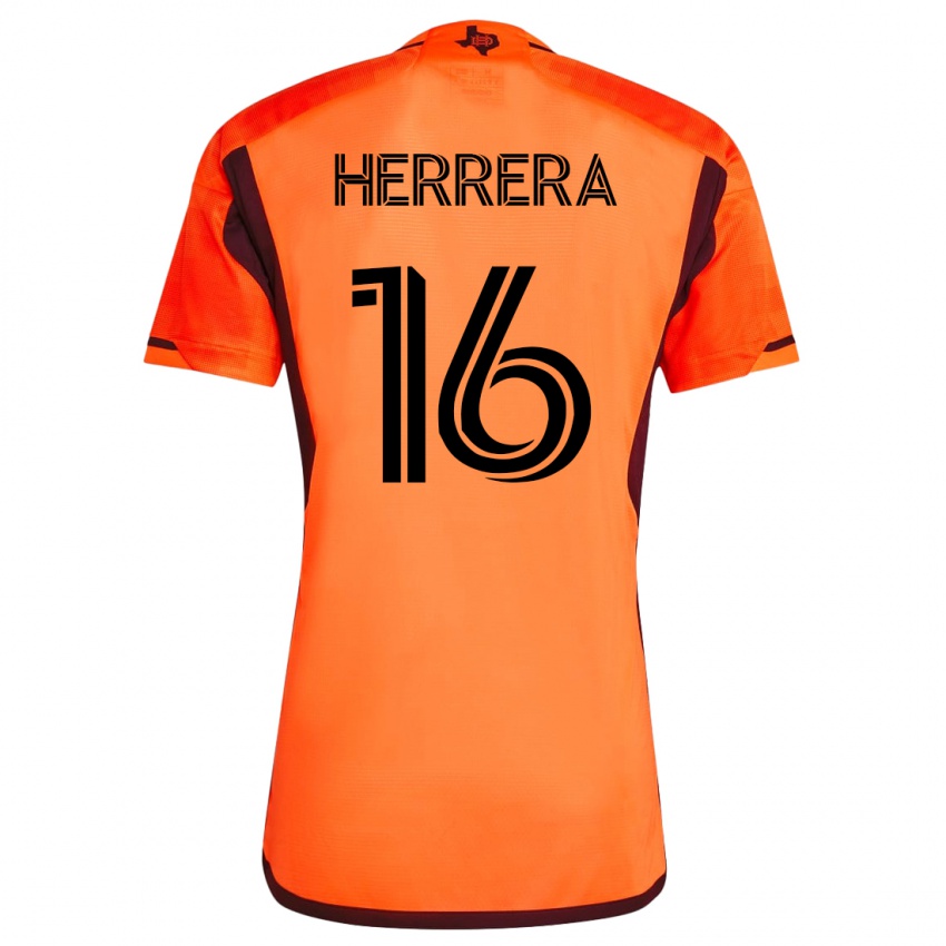 Dětské Hector Herrera #16 Oranžový Domů Hráčské Dresy 2023/24 Dres
