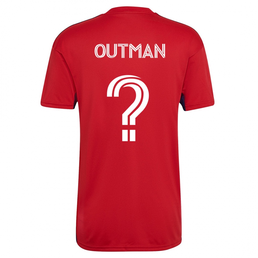 Dětské Bryce Outman #0 Červené Domů Hráčské Dresy 2023/24 Dres