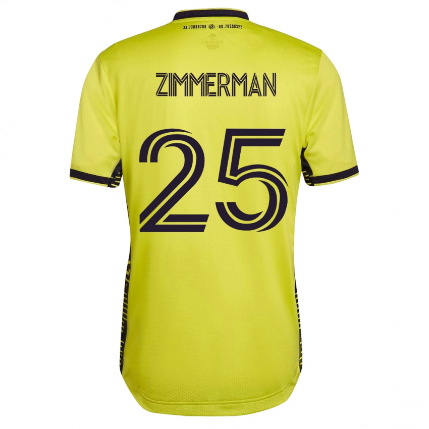 Dětské Walker Zimmerman #25 Žlutá Domů Hráčské Dresy 2023/24 Dres