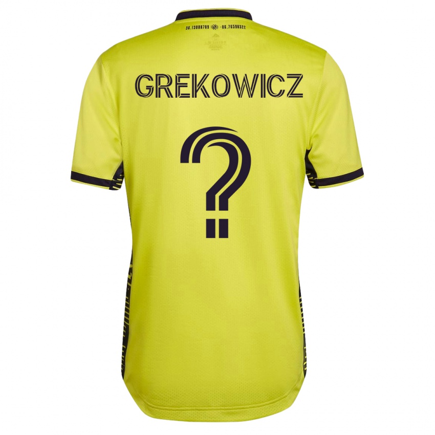 Dětské Jacob Grekowicz #0 Žlutá Domů Hráčské Dresy 2023/24 Dres
