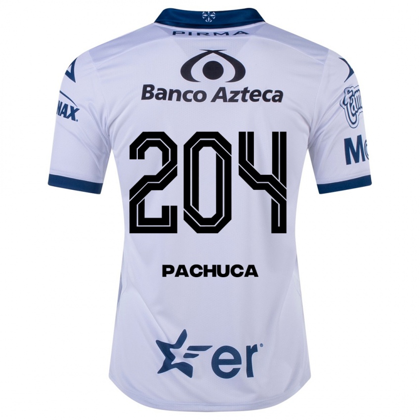 Dětské José Pachuca #204 Bílý Domů Hráčské Dresy 2023/24 Dres