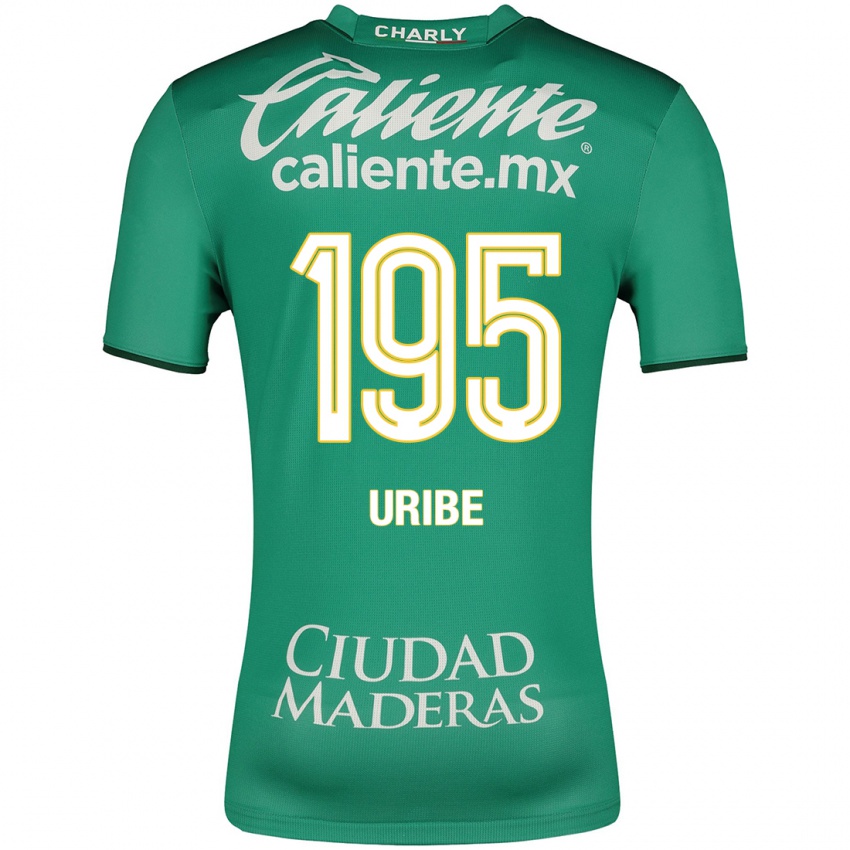 Dětské Héctor Uribe #195 Zelená Domů Hráčské Dresy 2023/24 Dres