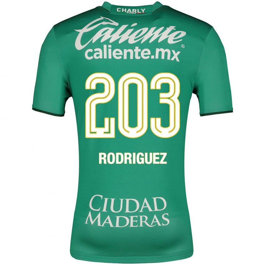 Dětské César Rodríguez #203 Zelená Domů Hráčské Dresy 2023/24 Dres