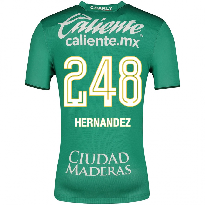 Dětské Fernando Hernández #248 Zelená Domů Hráčské Dresy 2023/24 Dres