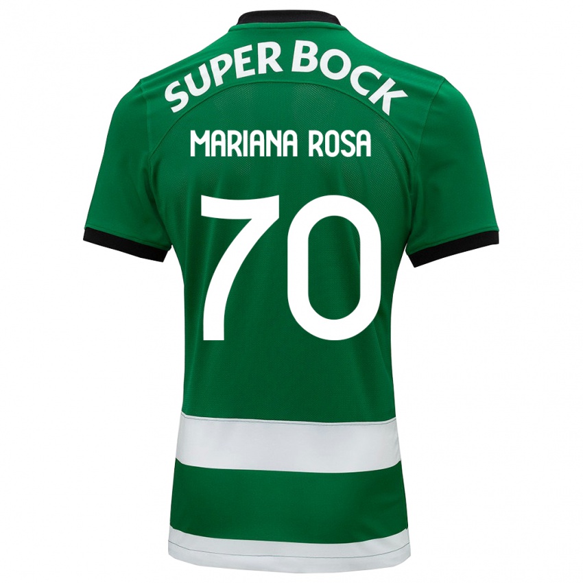 Dětské Mariana Silva Pinto Vilaça Da Rosa #70 Zelená Domů Hráčské Dresy 2023/24 Dres