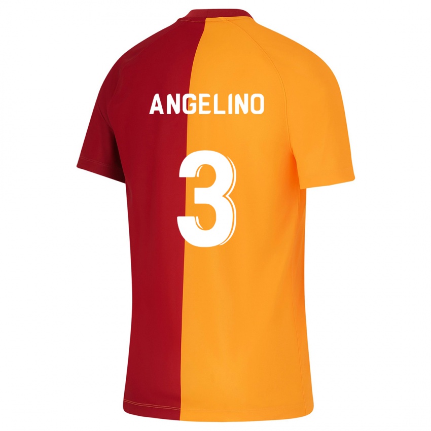 Dětské Angelino #3 Oranžový Domů Hráčské Dresy 2023/24 Dres