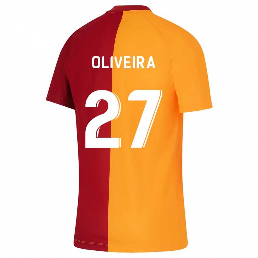 Dětské Sergio Oliveira #27 Oranžový Domů Hráčské Dresy 2023/24 Dres