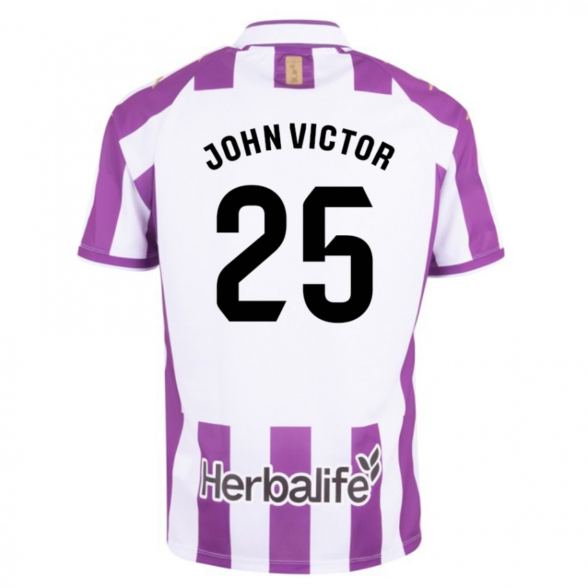 Dětské John Victor #25 Nachový Domů Hráčské Dresy 2023/24 Dres