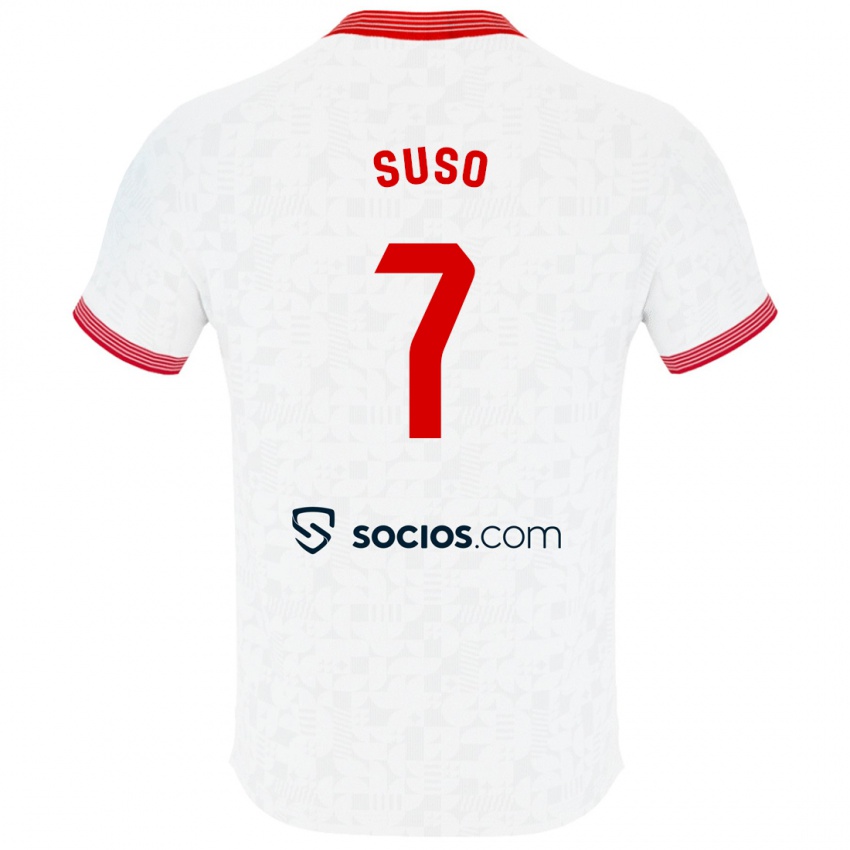 Dětské Suso #7 Bílý Domů Hráčské Dresy 2023/24 Dres