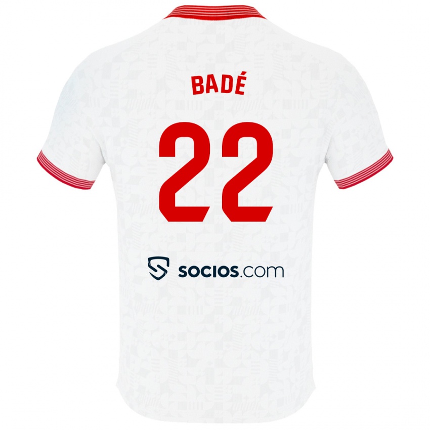 Dětské Loïc Badé #22 Bílý Domů Hráčské Dresy 2023/24 Dres
