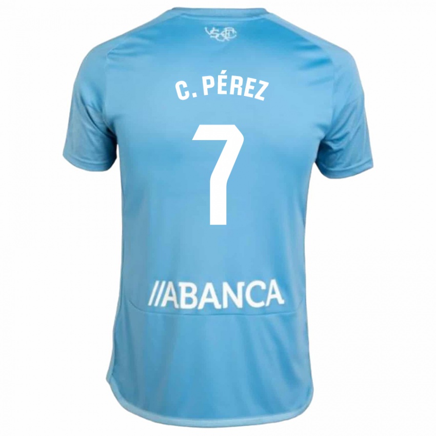 Dětské Carles Perez #7 Modrý Domů Hráčské Dresy 2023/24 Dres