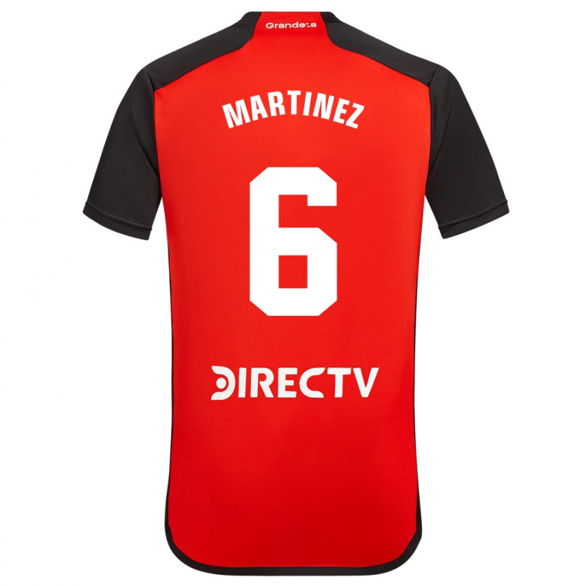 Dětské David Martinez #6 Červené Daleko Hráčské Dresy 2023/24 Dres