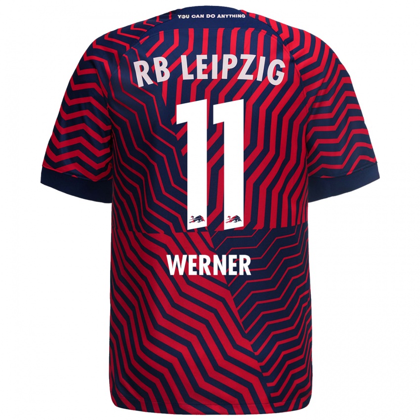 Dětské Timo Werner #11 Modrá Červená Daleko Hráčské Dresy 2023/24 Dres