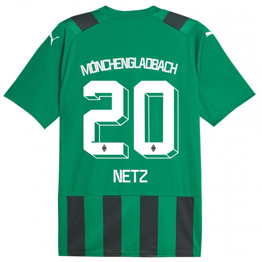 Dětské Luca Netz #20 Černá Zelená Daleko Hráčské Dresy 2023/24 Dres