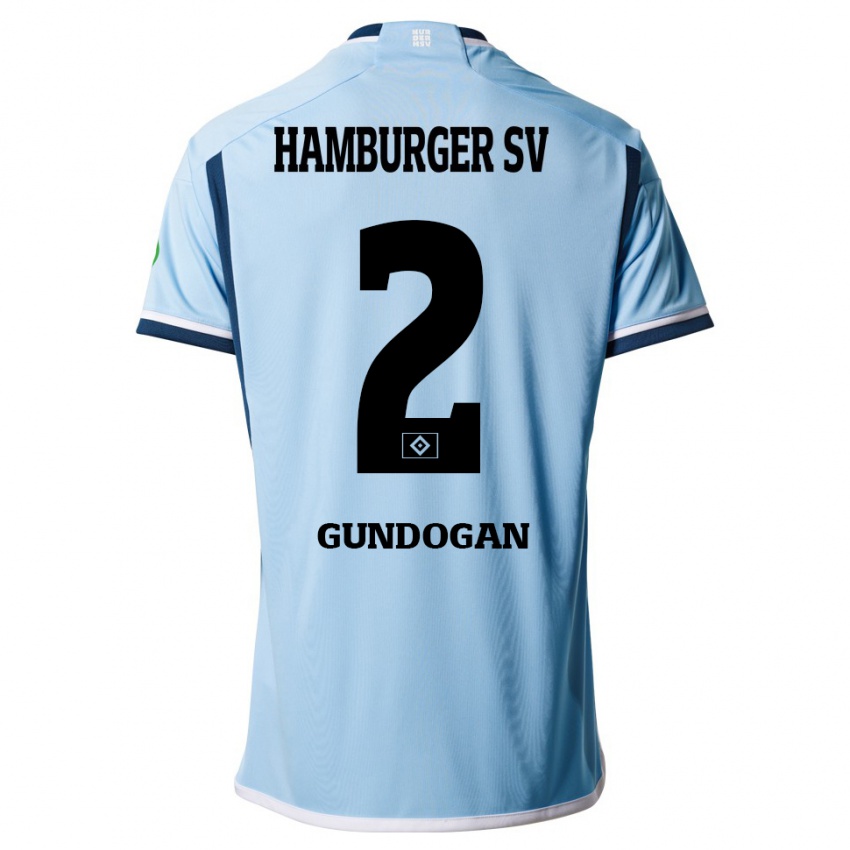 Dětské Haci Gündogan #2 Modrý Daleko Hráčské Dresy 2023/24 Dres