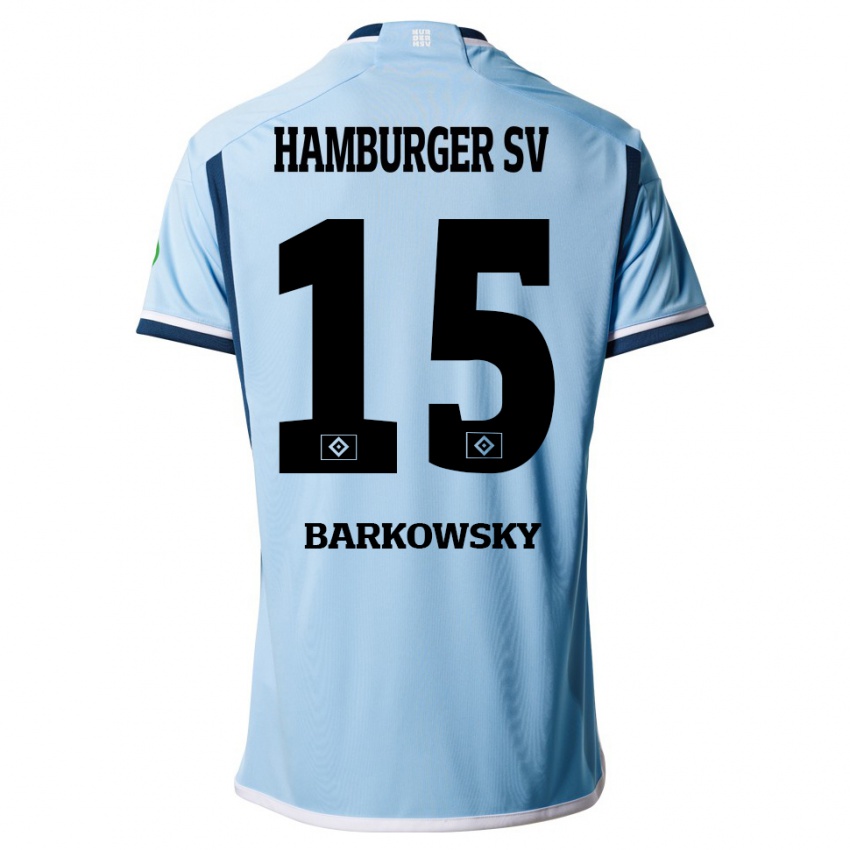 Dětské Finn Barkowsky #15 Modrý Daleko Hráčské Dresy 2023/24 Dres