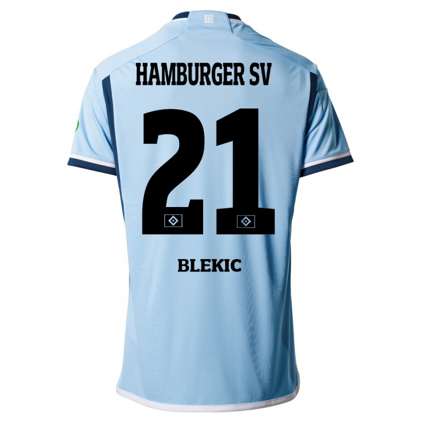 Dětské Romeo Blekic #21 Modrý Daleko Hráčské Dresy 2023/24 Dres