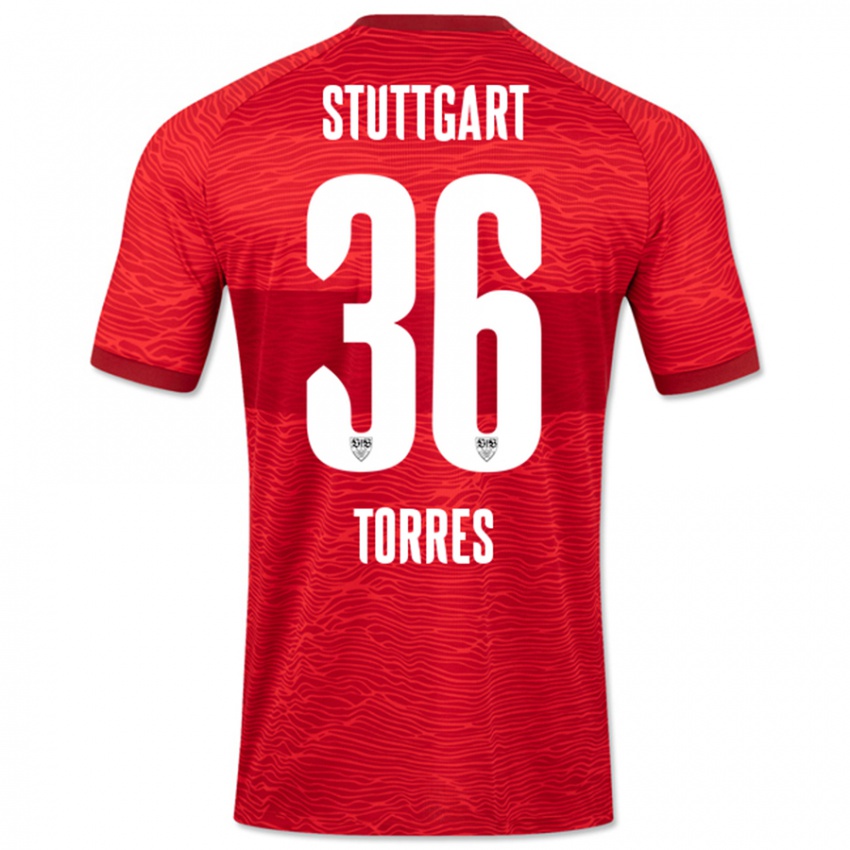 Dětské Yohann Torres #36 Červené Daleko Hráčské Dresy 2023/24 Dres