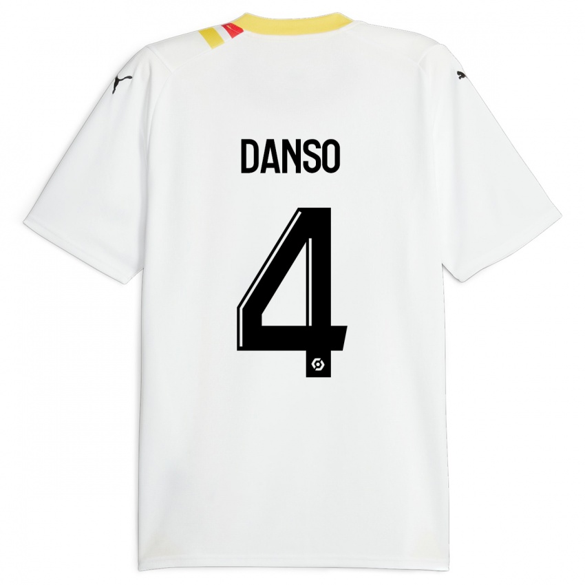 Dětské Kevin Danso #4 Černá Daleko Hráčské Dresy 2023/24 Dres