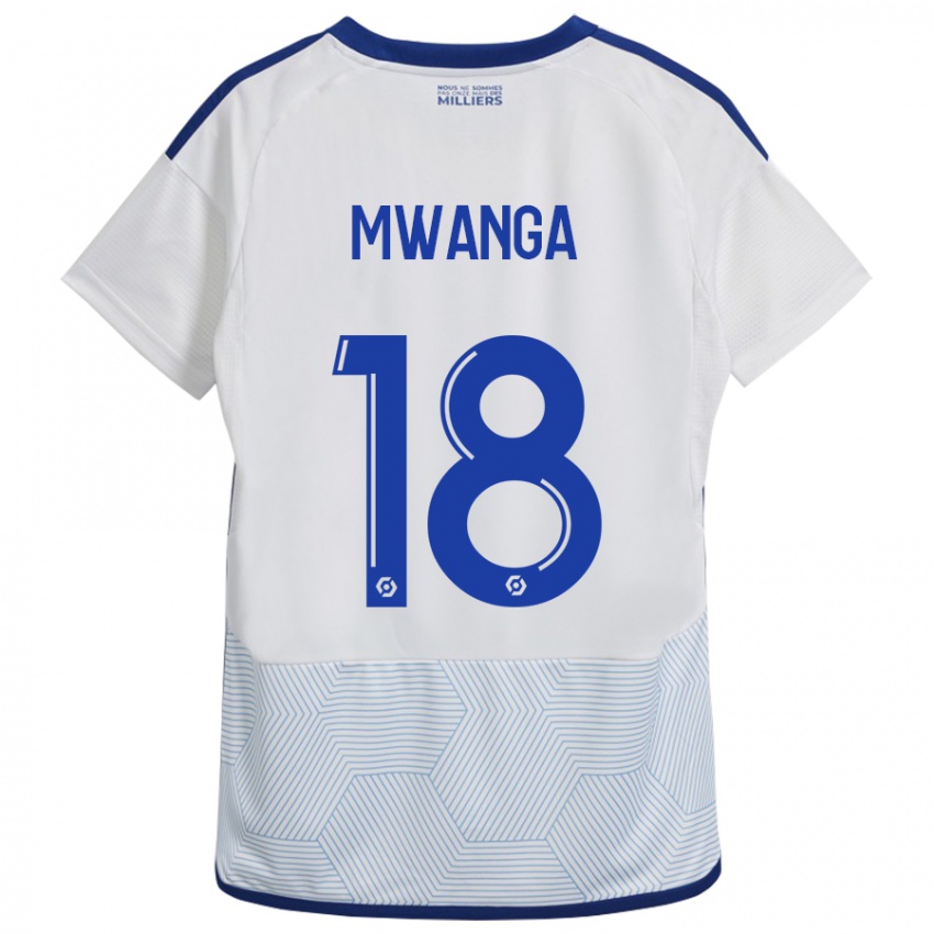 Dětské Junior Mwanga #18 Bílý Daleko Hráčské Dresy 2023/24 Dres