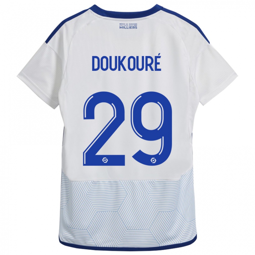 Dětské Ismaël Doukouré #29 Bílý Daleko Hráčské Dresy 2023/24 Dres