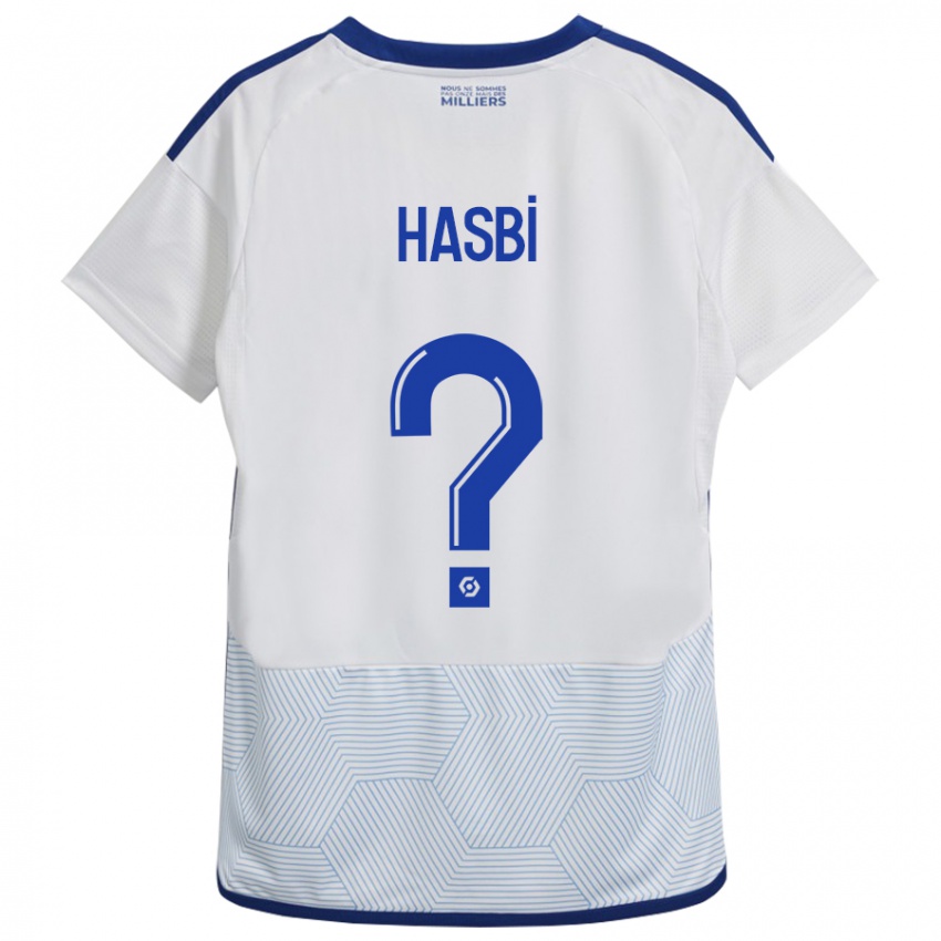 Dětské Walid Hasbi #0 Bílý Daleko Hráčské Dresy 2023/24 Dres