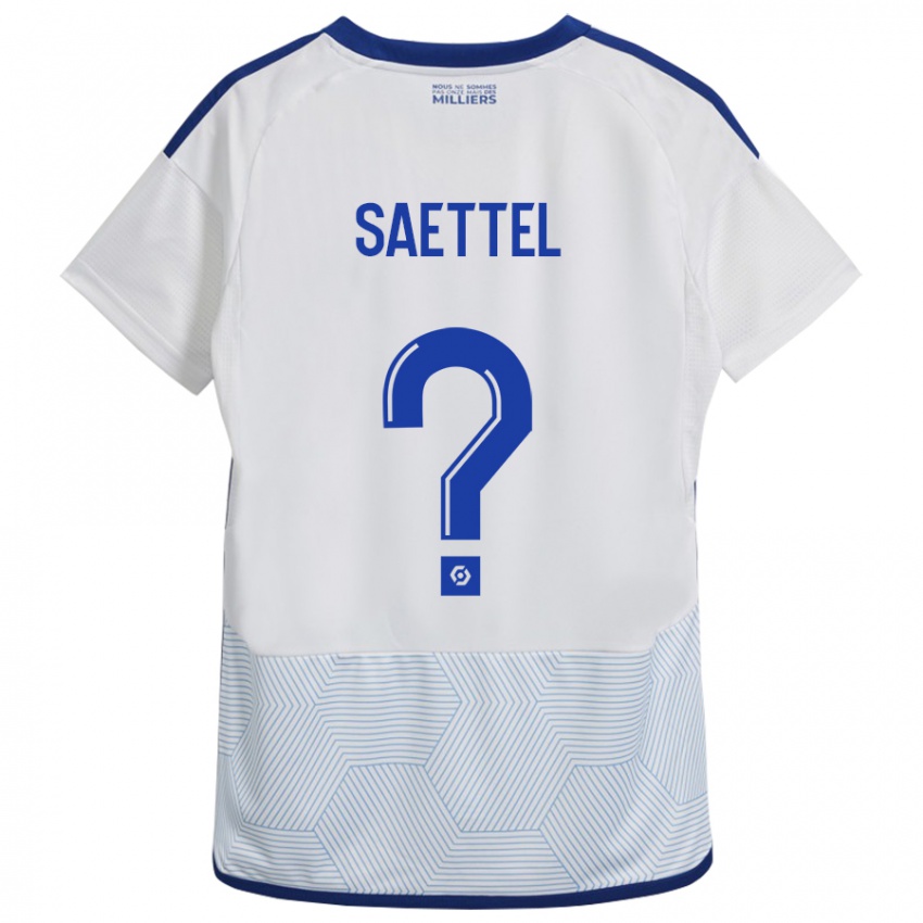 Dětské Tom Saettel #0 Bílý Daleko Hráčské Dresy 2023/24 Dres