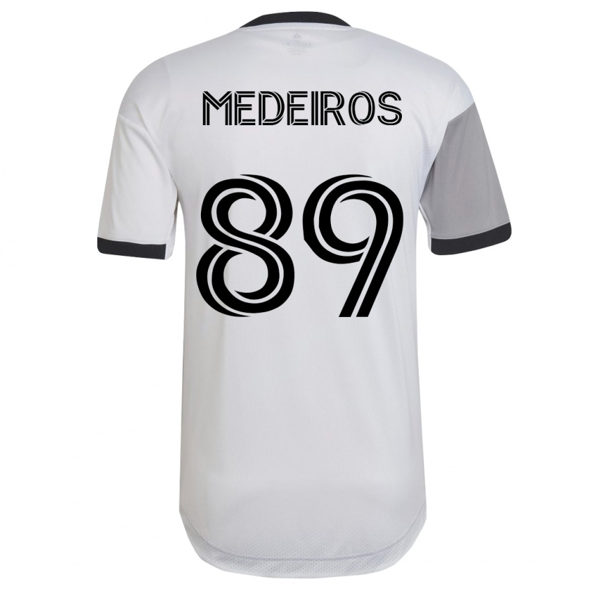 Dětské Matthew Medeiros #89 Bílý Daleko Hráčské Dresy 2023/24 Dres