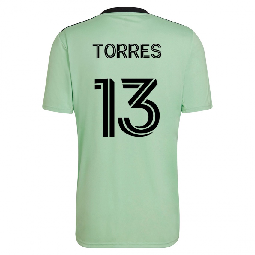 Dětské Leo Torres #13 Světle Zelená Daleko Hráčské Dresy 2023/24 Dres
